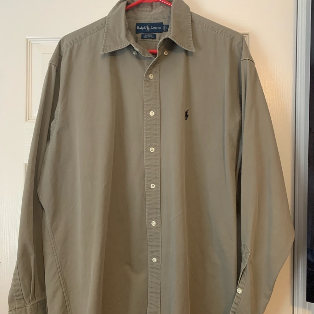 Polo by RL- Button Down Khaki/Tan Dress Shirt